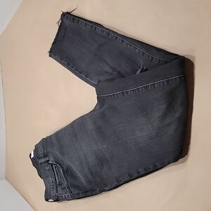 Pacsun, High Rise Jegging, Size 28. Washed Black, Raw Hem.
